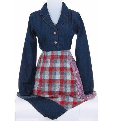 Dress Jeans Cewek Lengan Panjang Very Me