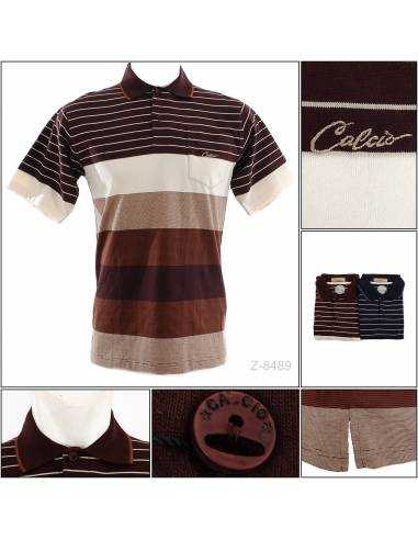 Kaos Kerah Cowok Reguler Lengan Pendek Calcio M-L