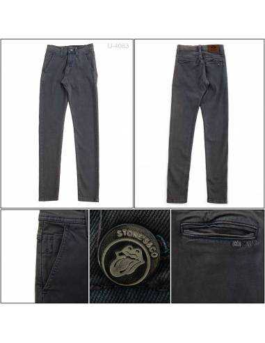 Celana Panjang Jeans Slim Fit Cowok Stretch...