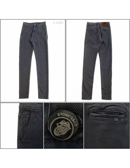 Celana Panjang Jeans Slim Fit Cowok Stretch Stones 27-31