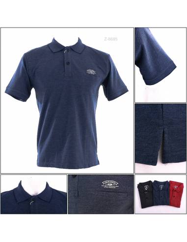 Kaos Kerah Cowok Polos Lengan Pendek Volup M-XL