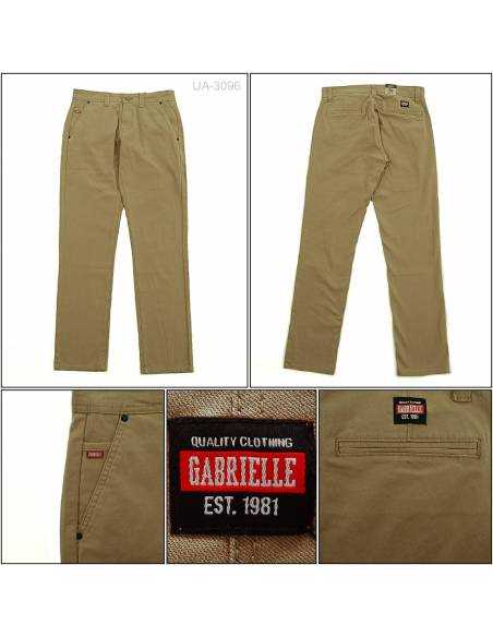 Celana Panjang Katun Slim Fit Cowok Stretch Gabrielle 28 38