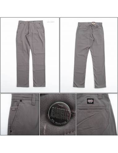 Celana Panjang Katun Cowok Gabrielle Abu 30-38