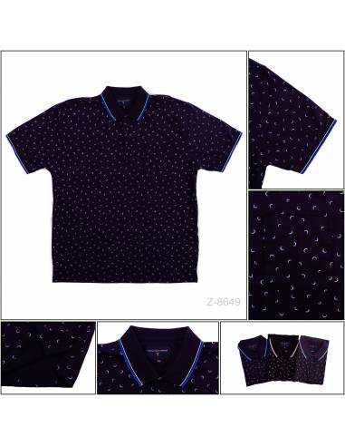 Kaos Kerah Cowok Motif Lengan Pendek Tony...