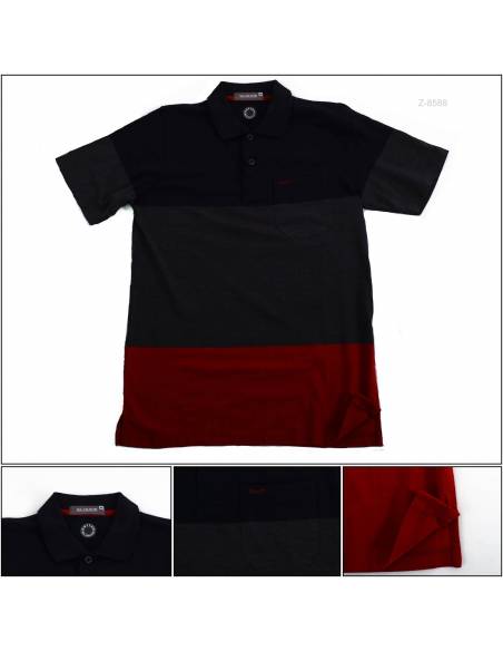 Kaos Kerah Cowok Reguler Lengan Pendek Silomide M