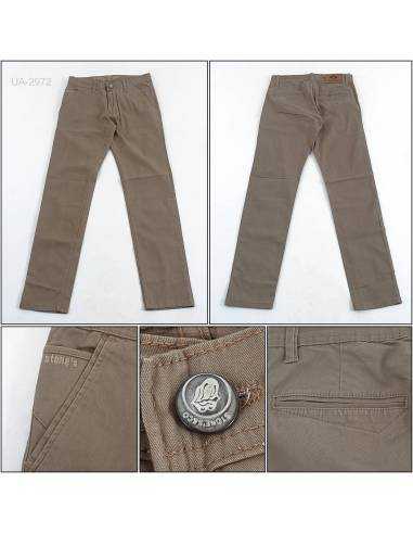 Celana Panjang Katun Reguler Cowok Stretch...