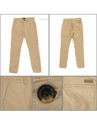 Celana Panjang Katun Slim Fit Cowok Stretch...