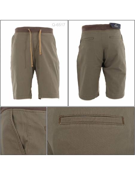 Celana Pendek Cowok Rib Kolor Rock Sky M-XL