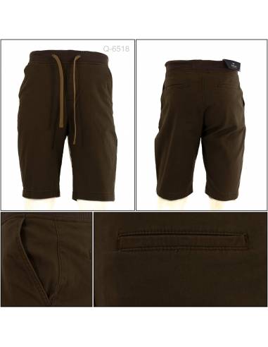 Celana Pendek Cowok Rib Kolor Rock Sky M-2XL