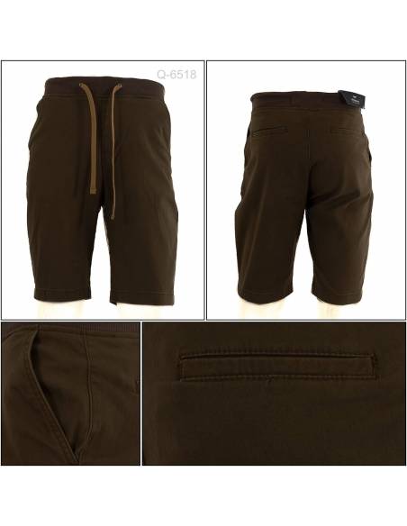 Celana Pendek Cowok Rib Kolor Rock Sky M-2XL