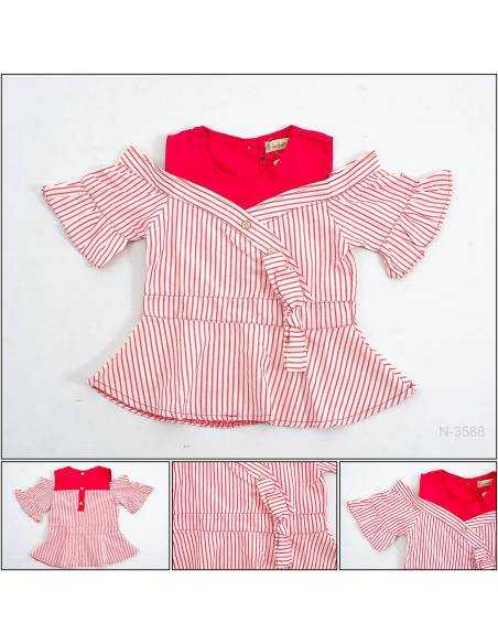 T-shirt/Atasan Anak Cewek Sabrina Inches 2-12