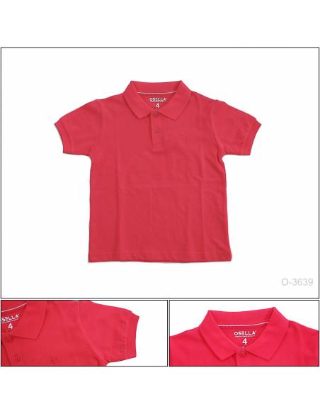 Kao Kerah Anak Cowok Lengan Pendek Osella 4-14