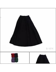 Rok Panjang Plisket Polos Saya All Size