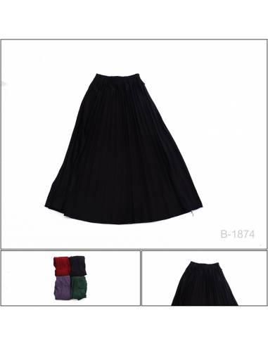 Rok Panjang Plisket Polos Saya All Size