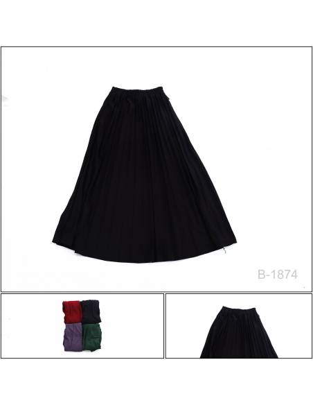 Rok Panjang Plisket Polos Saya All Size