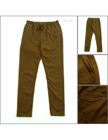 Celana Panjang Katun Reguler Cowok Rib Kolor...