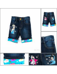 Celana Pendek Jeans Anak Cewek Hudie 1-3