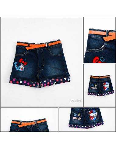 Celana Pendek Jeans Anak Cewek Hudie S