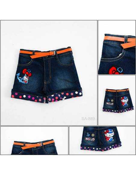 Celana Pendek Jeans Anak Cewek Hudie S