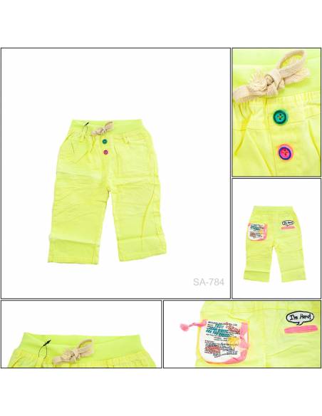 Celana Pendek Katun Anak Cewek 3XK 19-21