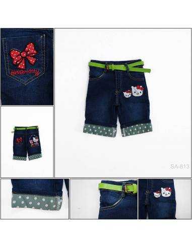 Celana Pendek Jeans Anak Cewek Hudie 5