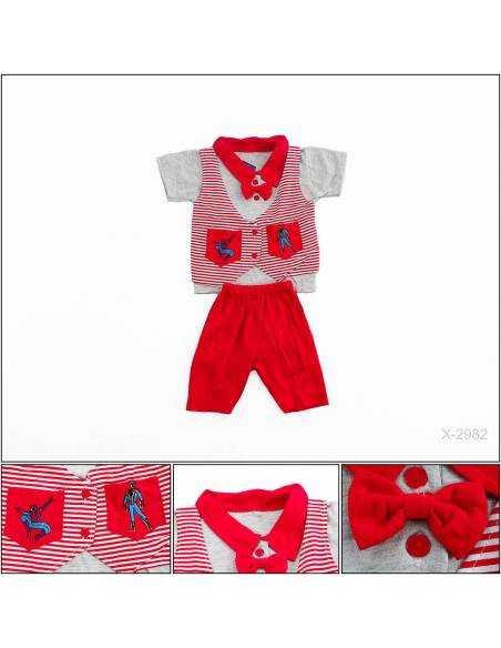 Setelan Kaos Anak Cowok+Rompi Spiderman All Size