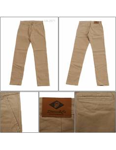 Celana Panjang Katun Slim Fit Cowok Stretch Stones 28-34