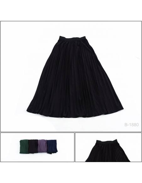 Rok Panjang Polos Plisket/Plain Long Plisket Skirt Saya All Size