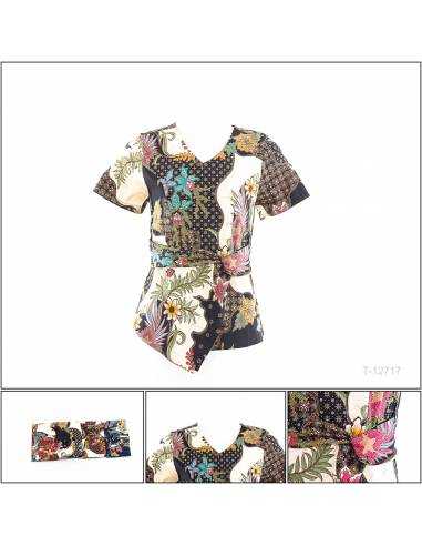 Atasan Batik Cewek Lengan Pendek Bravos All Size