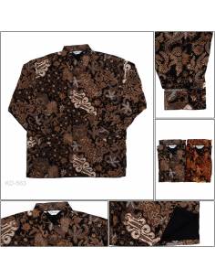 Kemeja Batik Cowok Regular Lengan Panjang Colombus M-XL