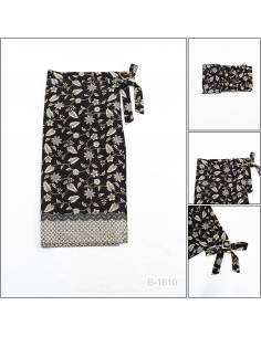 Rok Lilit Panjang/Long Skirt Motif Bunga Teratai