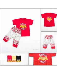 Setelan Kaos Anak Cowok Lengan Pendek All Size