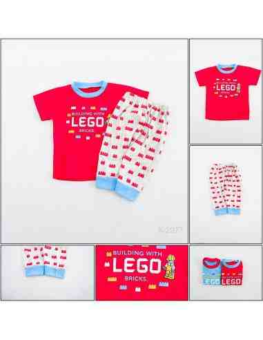 Setelan Kaos Anak Cowok Lengan Pendek All Size