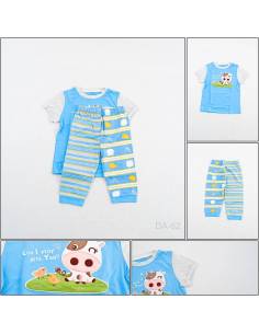 Setelan/One Set Baju Tidur/Night Gown Anak Lengan Pendek...