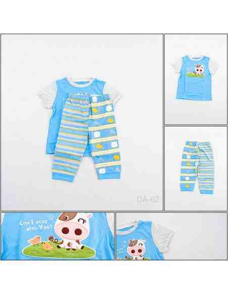 Setelan/One Set Baju Tidur/Night Gown Anak Lengan Pendek GW 9-13