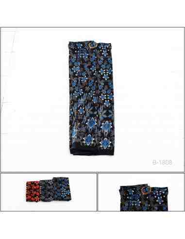 Rok Panjang/Long Skirt Motif Bunga Teratai All...