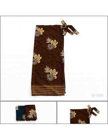 Rok Panjang/Long Skirt Motif Bunga Teratai All...
