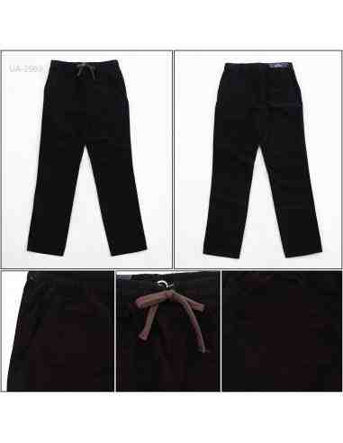 Celana Panjang Katun Slim Fit Cowok Rib Kolor...