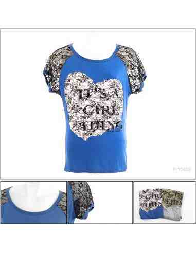 Kaos Oblong Cewek Lengan Pendek Gegewu