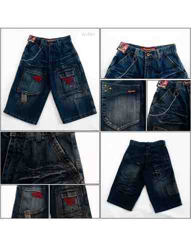Celana Pendek Jeans Anak Cowok Mustevan's 25-26