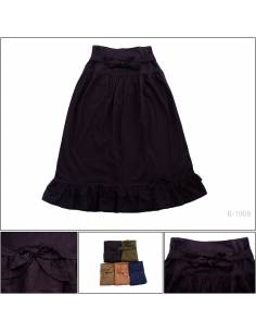 Rok Panjang/Long Skirt Polos + Tali Peter All Size