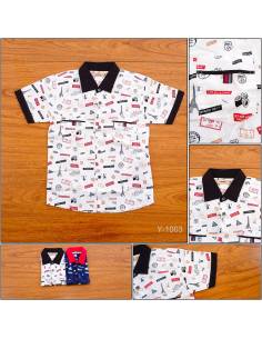 Kemeja Anak Cowok Lengan Pendek Benri 6-8