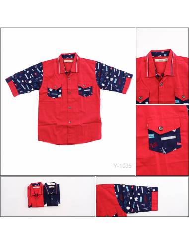 Kemeja Anak Cowok Lengan Pendek Benri 4-6