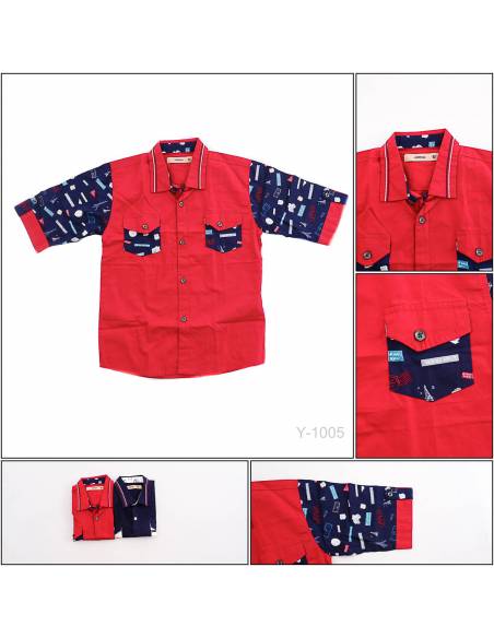 Kemeja Anak Cowok Lengan Pendek Benri 4-6