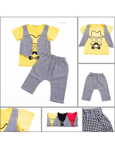 Setelan Kaos Anak Cowok Lengan Pendek 20