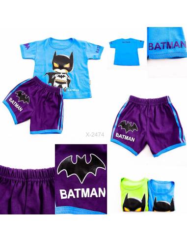 Setelan Kaos Anak Cowok Lengan Pendek Chocolate...