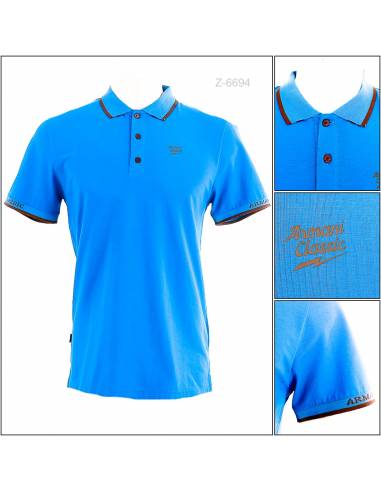 Kaos Kerah Cowok Stretch Lengan Pendek Armani...