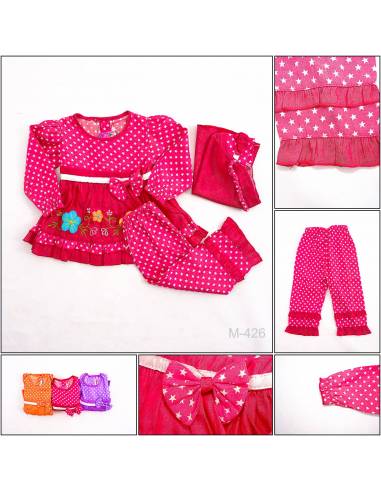 Busana Muslim/Dress Muslim Anak Cewek Anissa M-L