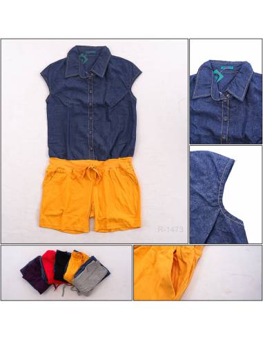 Dress Celana Lengan Pendek Sense All Size