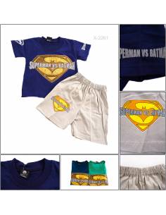 Setelan Kaos Anak Cowok Lengan Pendek Babies S